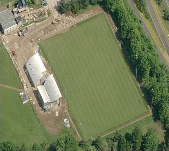 Winklebury Football Complex - the home of Basingstoke Town FC (aerial photograph  Bing Maps)