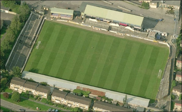 Twerton Park - the home of Bath City FC (aerial photograph  Bing Maps)
