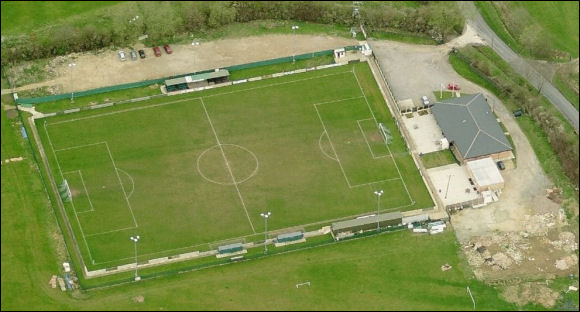 Kayte Lane - the home of Bishops Cleeve FC (aerial photograph  Bing Maps)