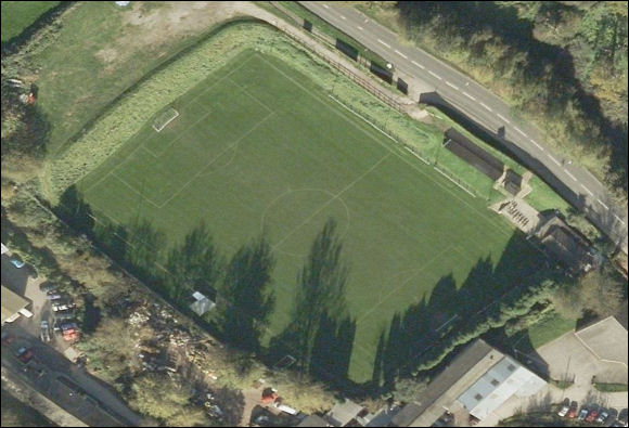 The Meadow - the home of Brimscombe & Thrupp FC (aerial photograph  Bing Maps)