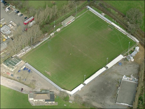 Ironmould Lane - the home of Brislington FC (aerial photograph  Bing Maps)