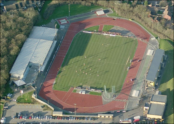 Melbourne Park - the home of Chelmsford City FC (aerial photograph  Bing Maps)