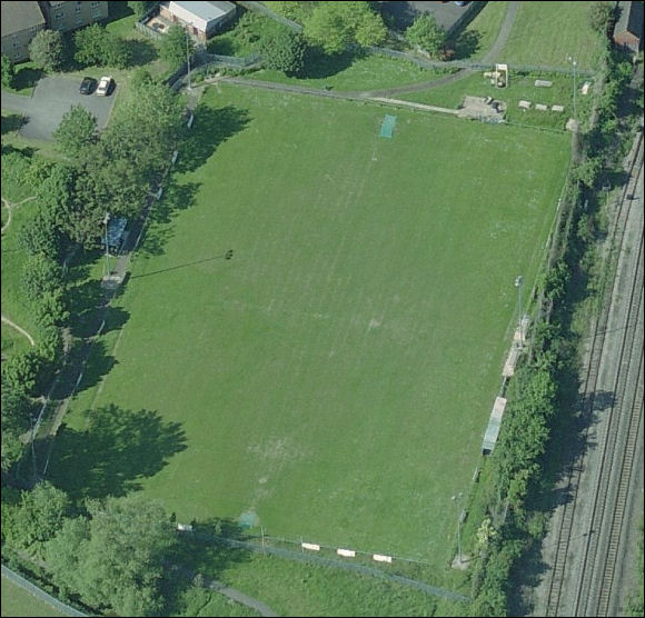 Petersfield Park - the home of Cheltenham Saracens FC (aerial photograph  Bing Maps)