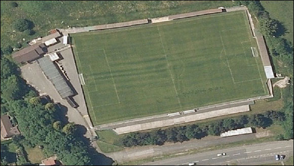 Llanelian Road - the home of Colwyn Bay FC (aerial photograph  Bing Maps)
