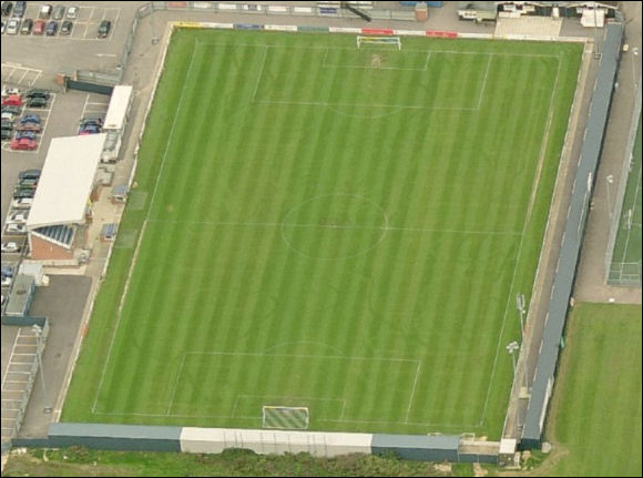 Silverlake Stadium - the home of Eastleigh FC (aerial photograph  Bing Maps)
