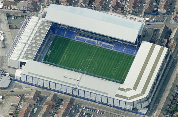 Goodison Park - the home of Everton FC
