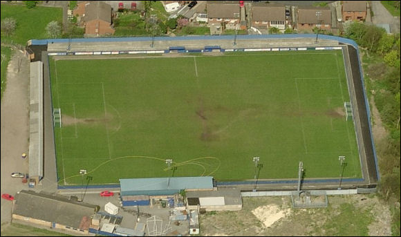 Throstle Nest - the home of Farsley Celtic FC (aerial photograph  Bing Maps)
