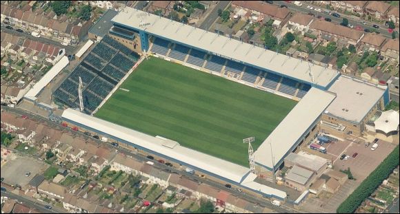 Priestfield - the home of Gillingham FC (aerial photograph  Bing Maps)