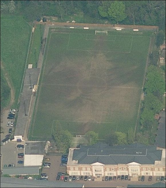 Beveree Stadium - the home of Hampton & Richmond Borough FC (aerial photograph  Bing Maps)