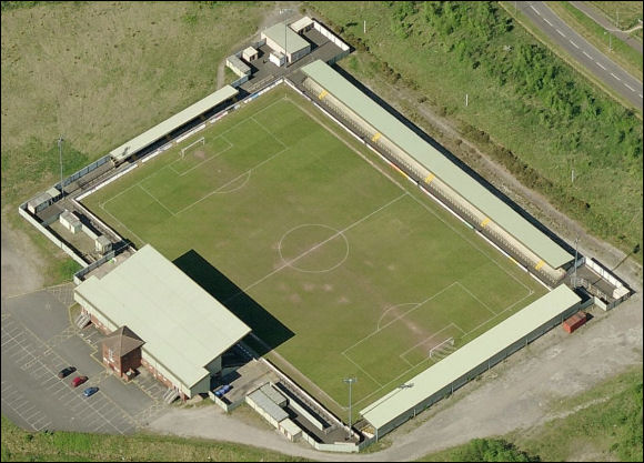 Keys Park - the home of Hednesford Town FC (aerial photograph  Bing Maps)