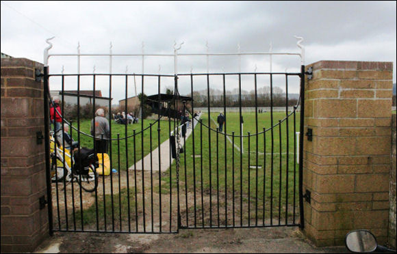 And the old Horton Road gates now in use at Stonehouse Town's ground!