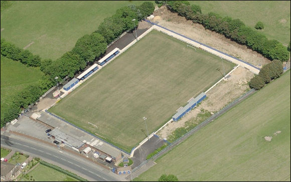 Hartsdown Park - the home of Margate FC (aerial photograph  Bing Maps)