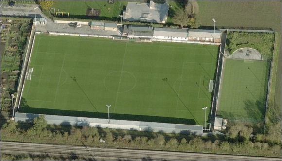 Grange Lane - the home of North Ferriby United FC (aerial photograph  Bing Maps)