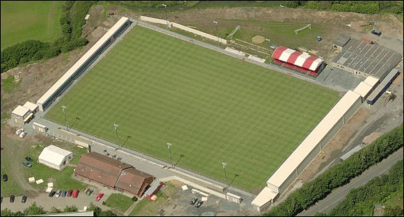 Liberty Way Stadium - the home of Nuneaton Town FC (aerial photograph  Bing Maps)