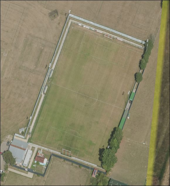 The Imperial Homes Stadium - the home of Sholing FC (aerial photograph  Bing Maps)