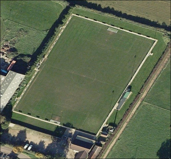 Wisloe Road - the home of Slimbridge FC (aerial photograph  Bing Maps)