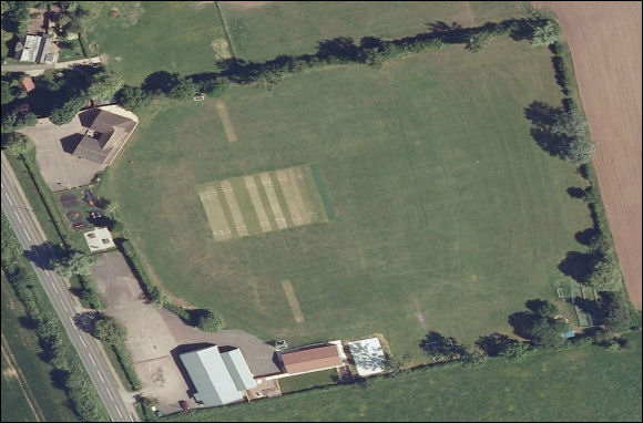 Corse & Staunton Playing Fields - the home of Staunton & Corse FC (aerial photograph  Bing Maps)