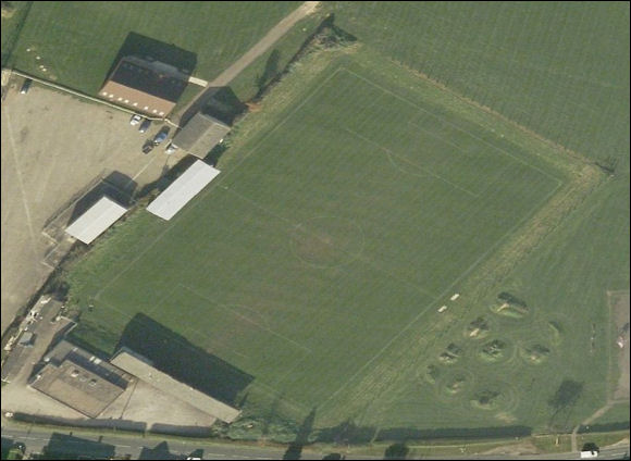 Oldends Lane - the home of Stonehouse Town FC (aerial photograph  Bing Maps)