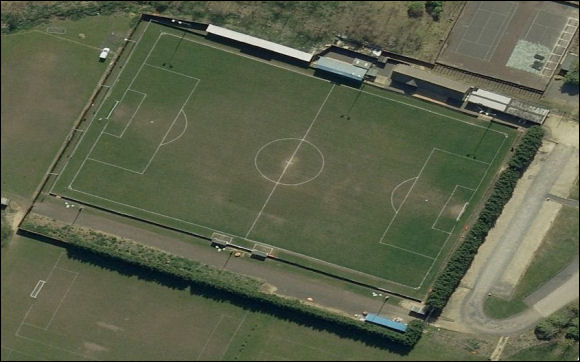 The Webbs Wood Stadium - the home of Swindon Supermarine FC (aerial photograph  Bing Maps)