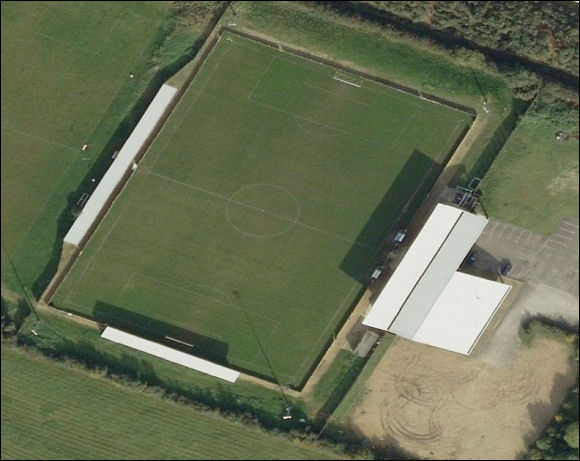 The Polythene UK Stadium - the home of Witney United FC (aerial photograph  Bing Maps)