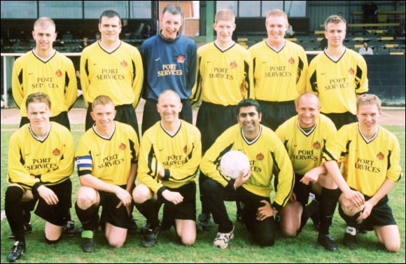 Gloucester City AFC 2001/02 with City MP Parmjit Dhanda