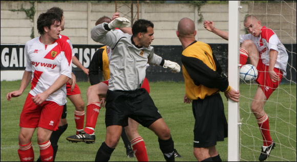 Luke Corbett scores for City at Cheshunt