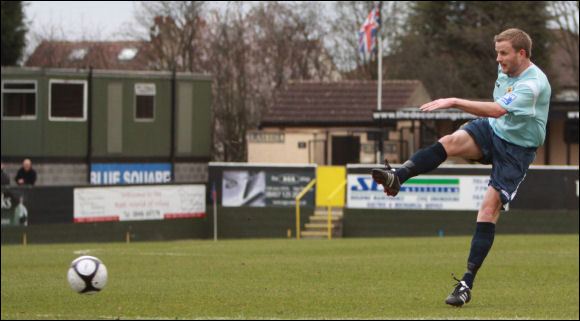 Darren Edwards tries his luck for City at Harrogate