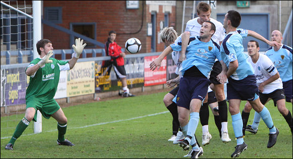 Tom Hamblin scores the goal that knocked Dorchester out of the FA Cup on October 10th 2009