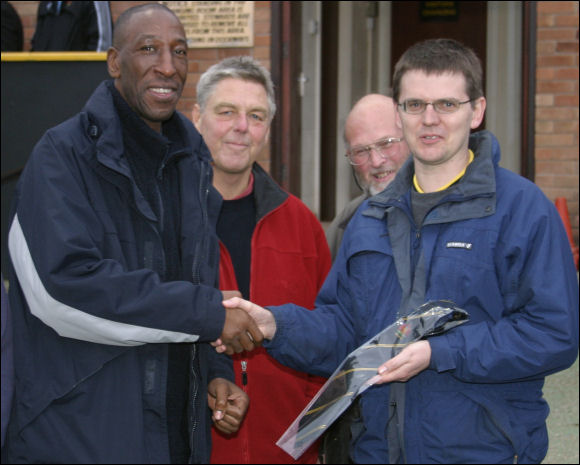 City legend Lance Morrison was a guest at Meadow Park this afternoon