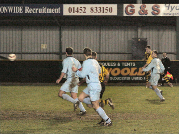 Lee Smith scores against Hednesford