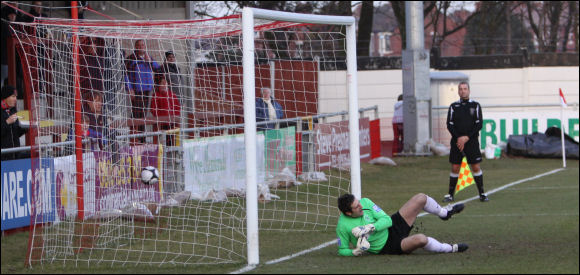 Lee Smith scores from the spot in the 1-3 defeat at Fleetwood in February 2010