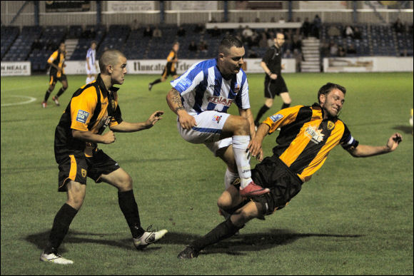 Tom Webb goes in late on ex-City man and good friend Lee Smith at Nuneaton tonight