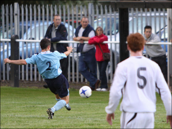 Alex Sykes opens the scoring for City at Ledbury