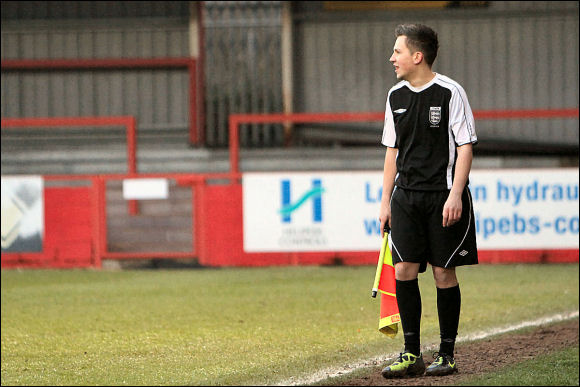 City fan and Tigers Radio commentator Matt Yates running the line in the second half!